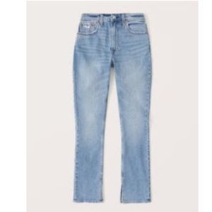 Abercrombie The Skinny High Rise Curve Love Blue Jeans